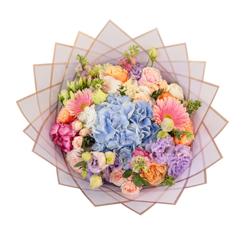 Bouquet misto dai toni multicolore 065 фото
