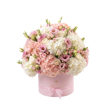 Maxi composizione in stile Mary Flowers nei toni rosa e bianco 019 фото